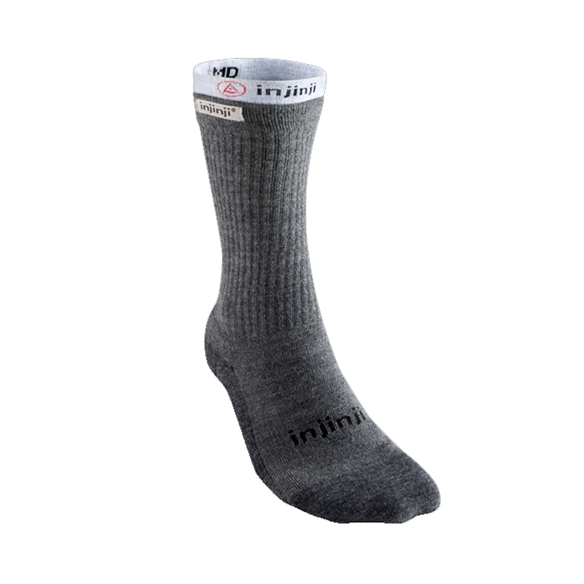 Injinji  Mens Liner + Hiker Crew Sock Charcoal