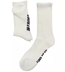 INSPORT MENS 2 PAIR CREW WHITE SOCKS 8-12