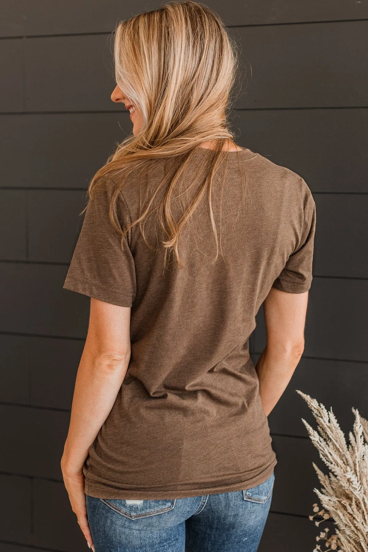 Into The Forest Graphic Tee- Brown