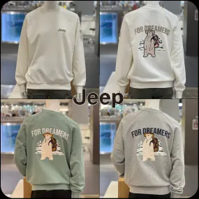 JEEP  |[JEEP]★23FW★Applique Camp Bear Sweatshirt JP1TSU84