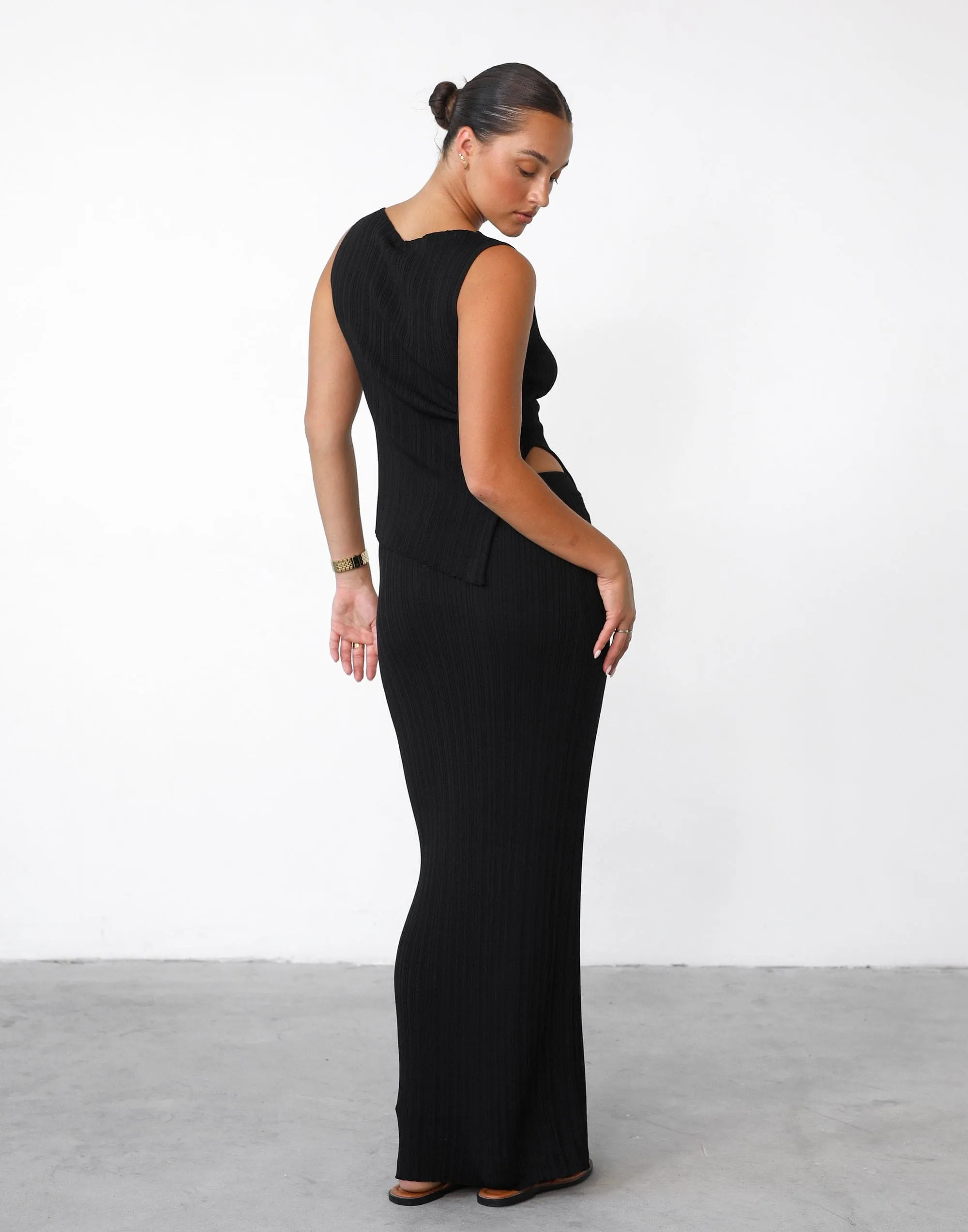 Kienna Maxi Skirt (Black)