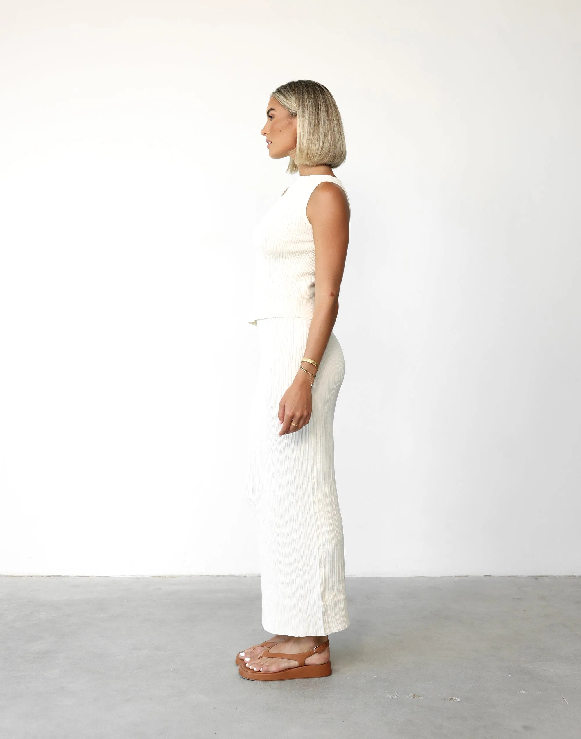 Kienna Maxi Skirt (Oat)