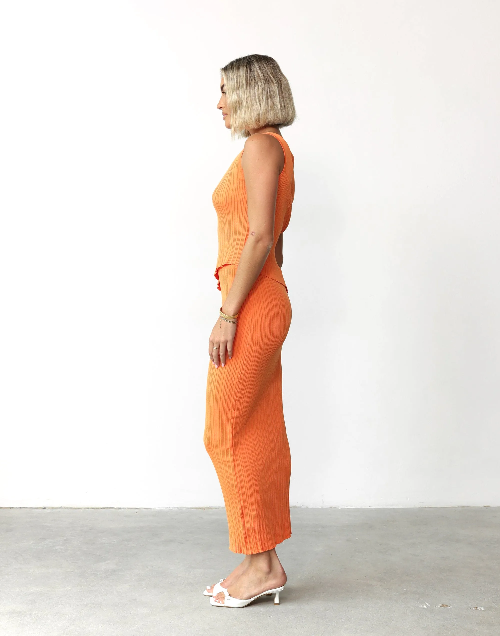 Kienna Maxi Skirt (Orange)