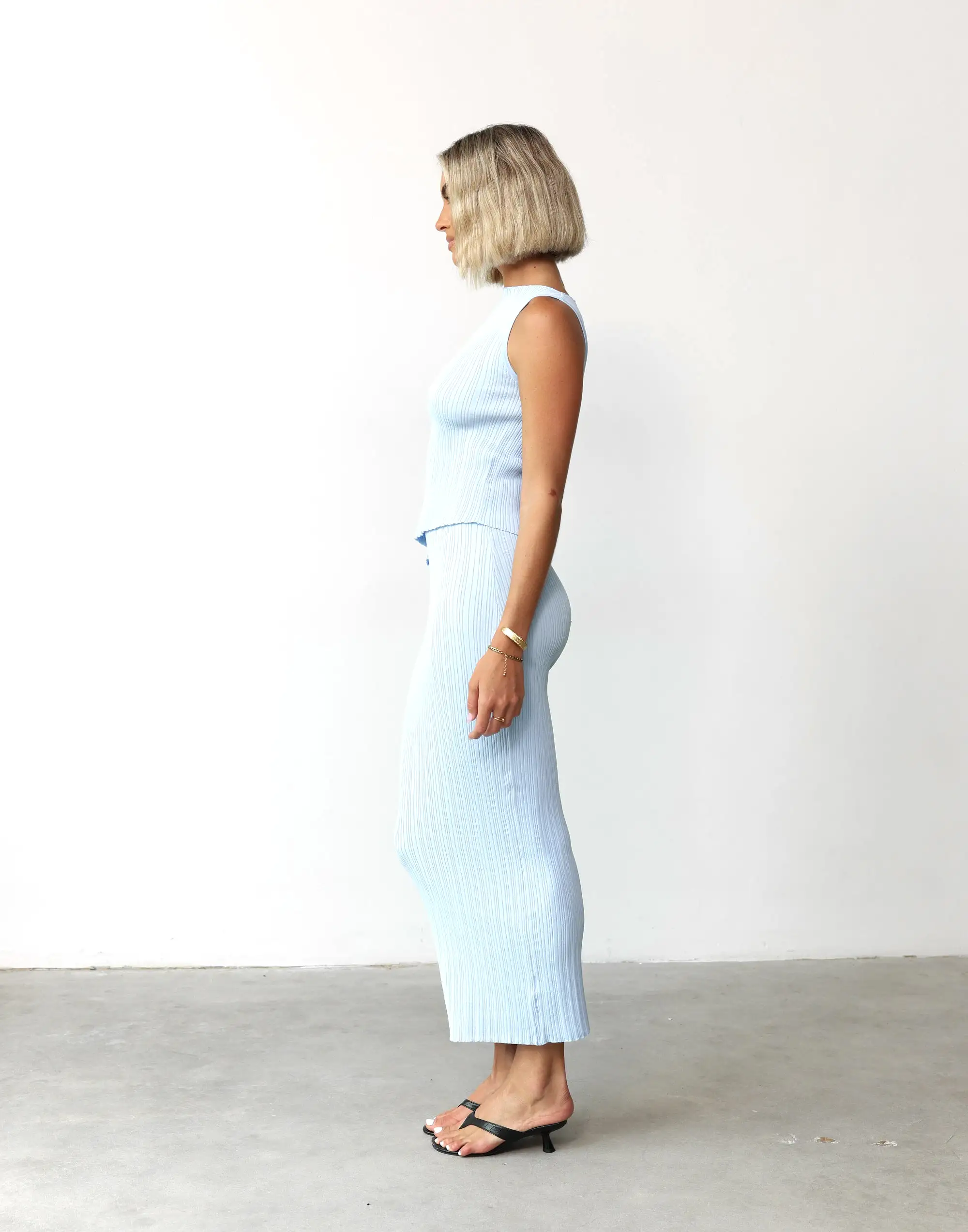 Kienna Maxi Skirt (Pale Blue)