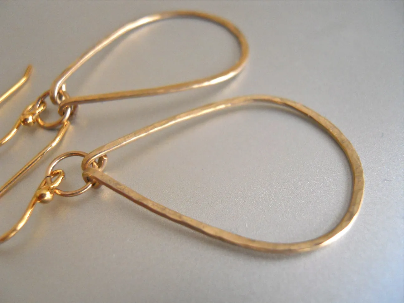 Kristiana Hammered Hoop Earrings in 14K Gold Filled, OR 14k Rose Gold Filled, Size: Small