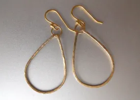 Kristiana Hammered Hoop Earrings in 14K Gold Filled, OR 14k Rose Gold Filled, Size: Small