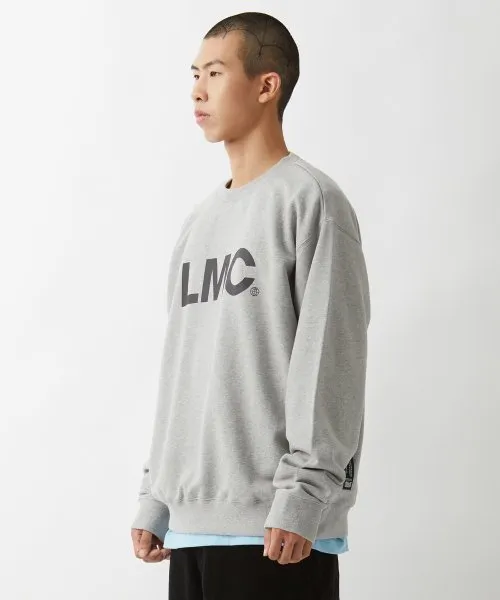 LMC  |Unisex Street Style Long Sleeves Plain Cotton Oversized Logo