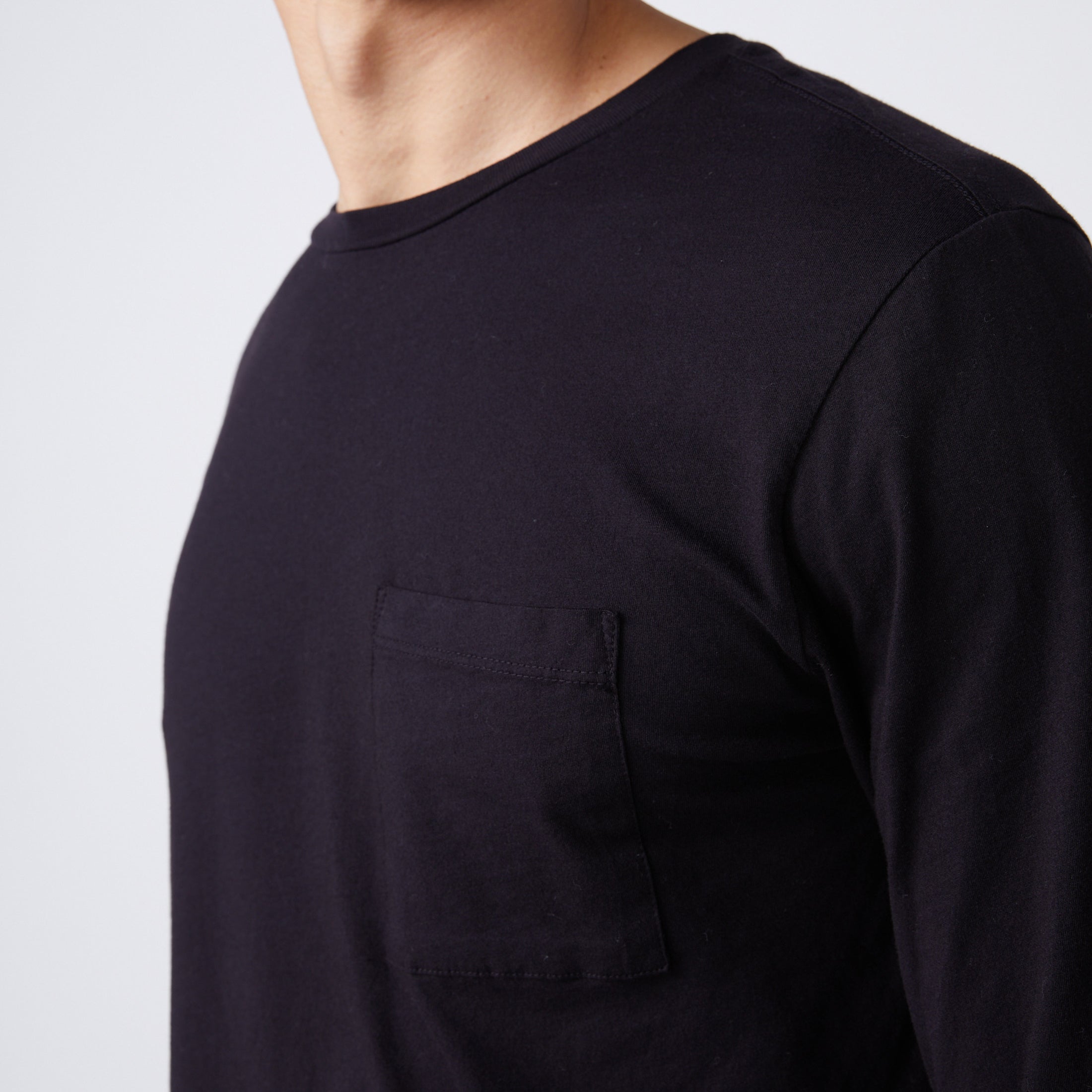 Long Sleeve Pocket Crew