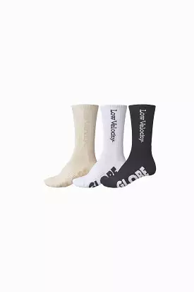 Low Velocity Crew Sock 3 Pack - Assorted