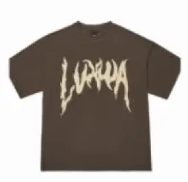 LVXWA PEANUT BUTTER LOGO TEE BROWN