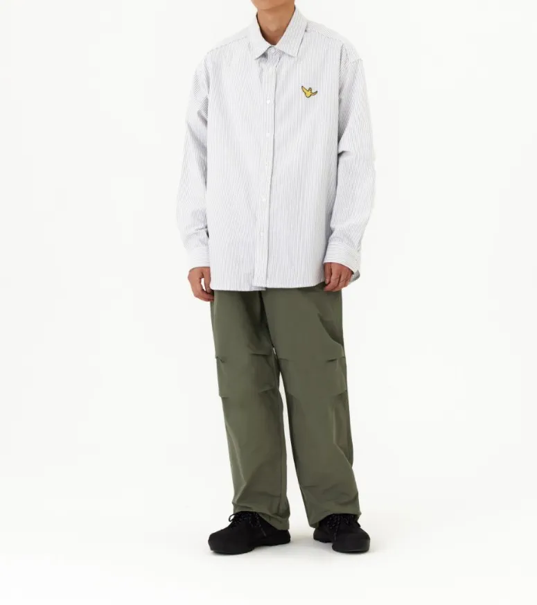 Mark Gonzales  |[MARK GONZALES] ★ANGEL WAPPEN STRIPE OXFORD SHIRT