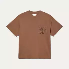 MASCOT POCKET TEE BROWN