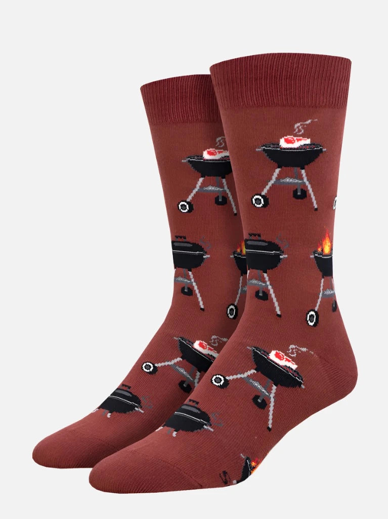 Mens Fired Up Crew Socks