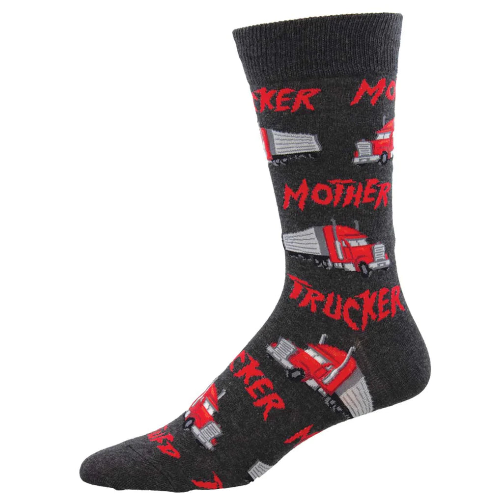 Mens Mother Trucker Crew Socks