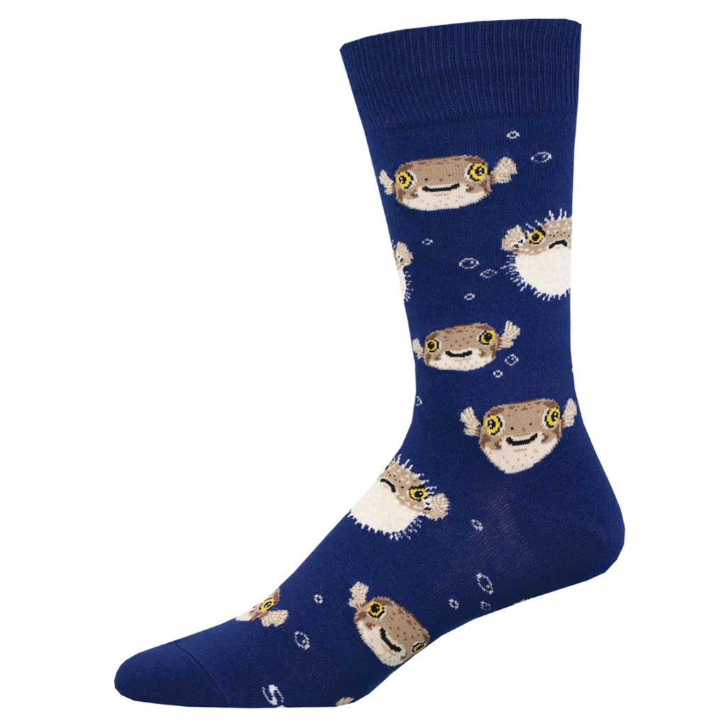 Mens Pufferfish Crew Socks