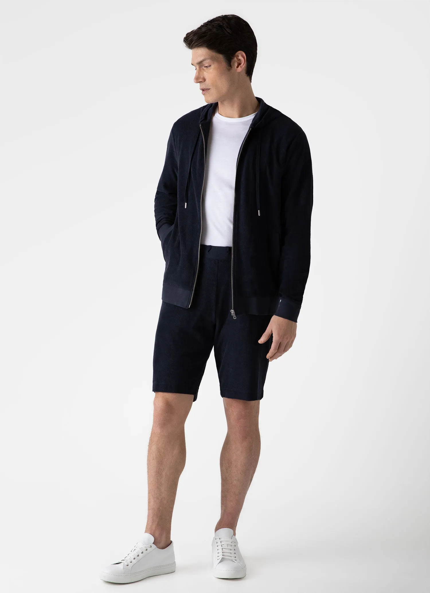 Men's Towelling Short in Navy