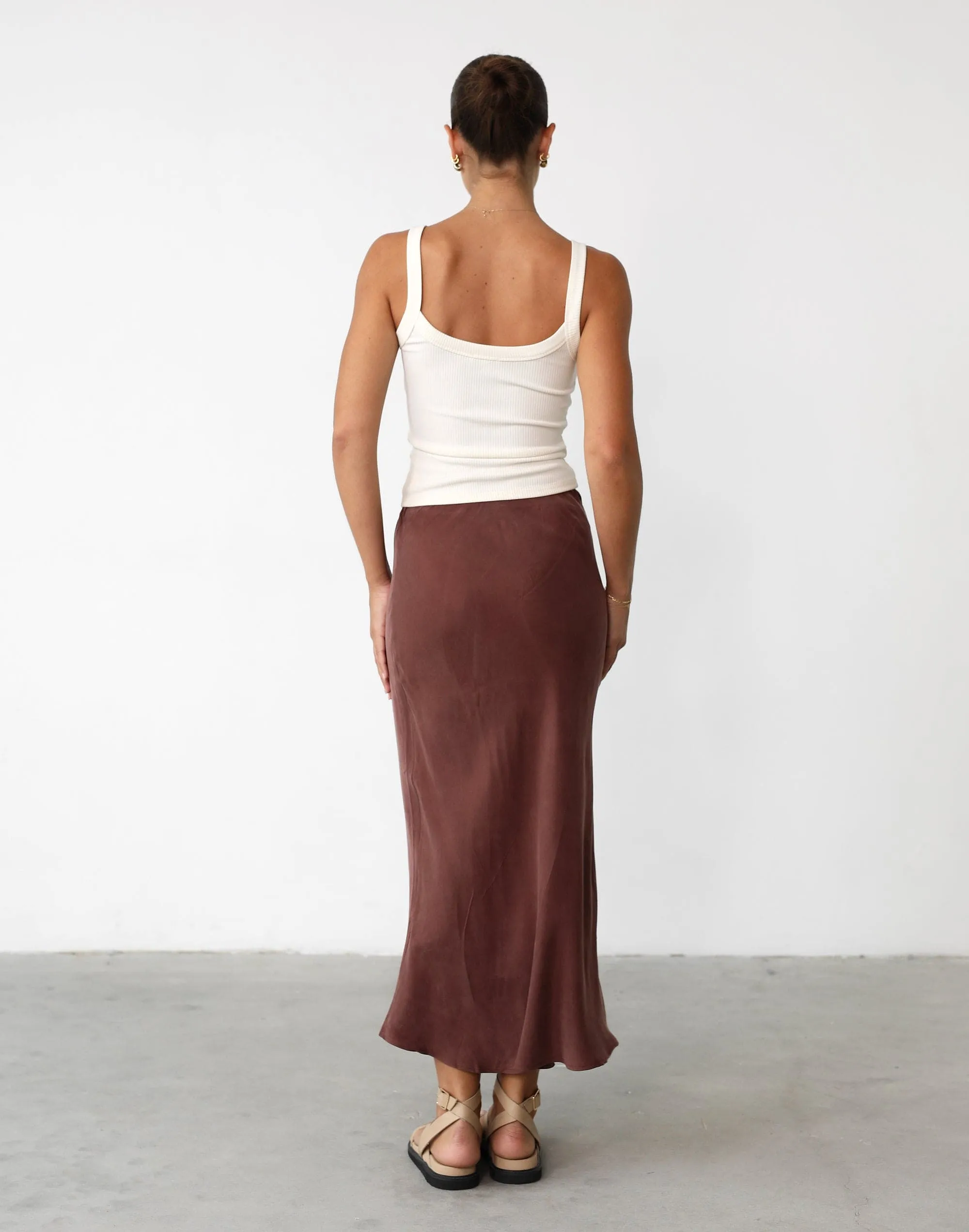 Mimi Midi Skirt (Chestnut)