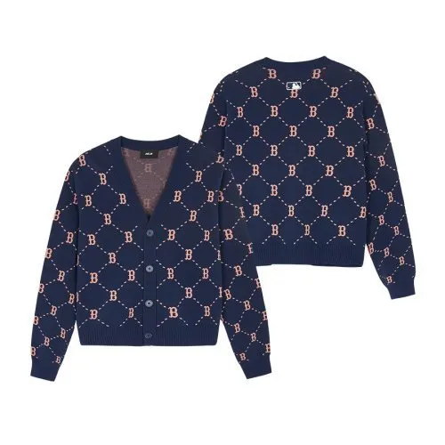 MLB Korea  |Street Style Long Sleeves Logo Cardigans