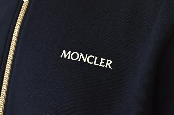 MONCLER  |Long Sleeves Plain Cotton Oversized Bridal Logo