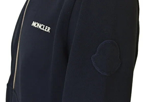 MONCLER  |Long Sleeves Plain Cotton Oversized Bridal Logo