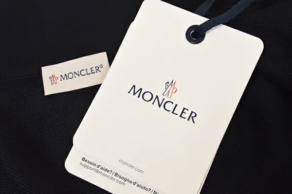 MONCLER  |Long Sleeves Plain Cotton Oversized Bridal Logo