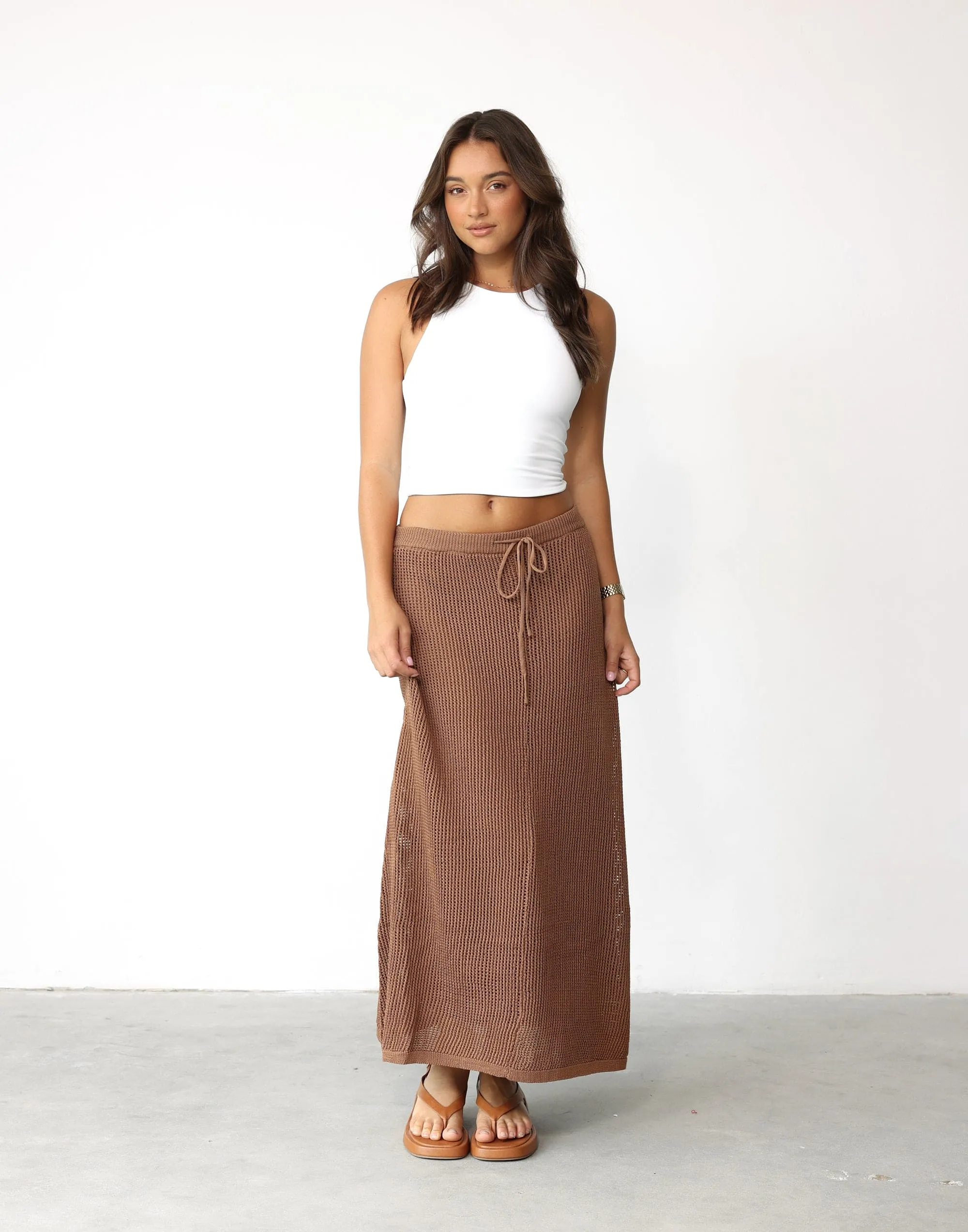 Niana Maxi Skirt (Mocha)