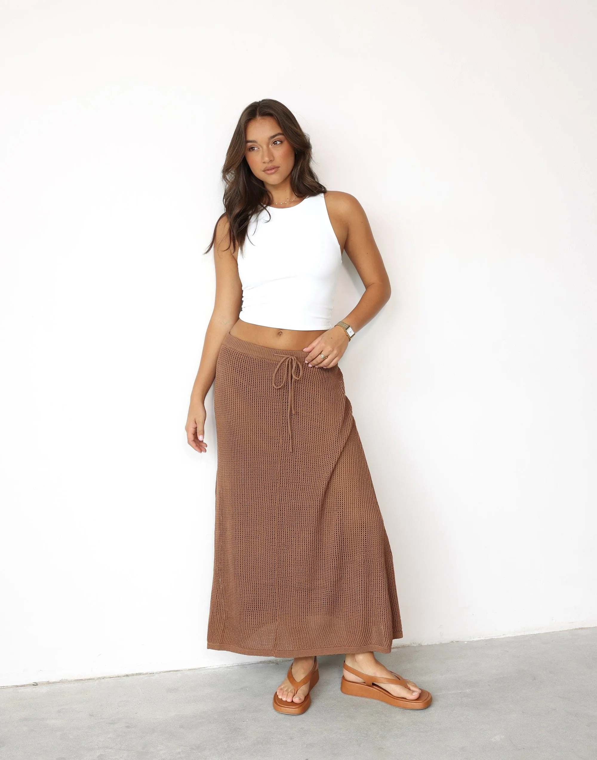 Niana Maxi Skirt (Mocha)