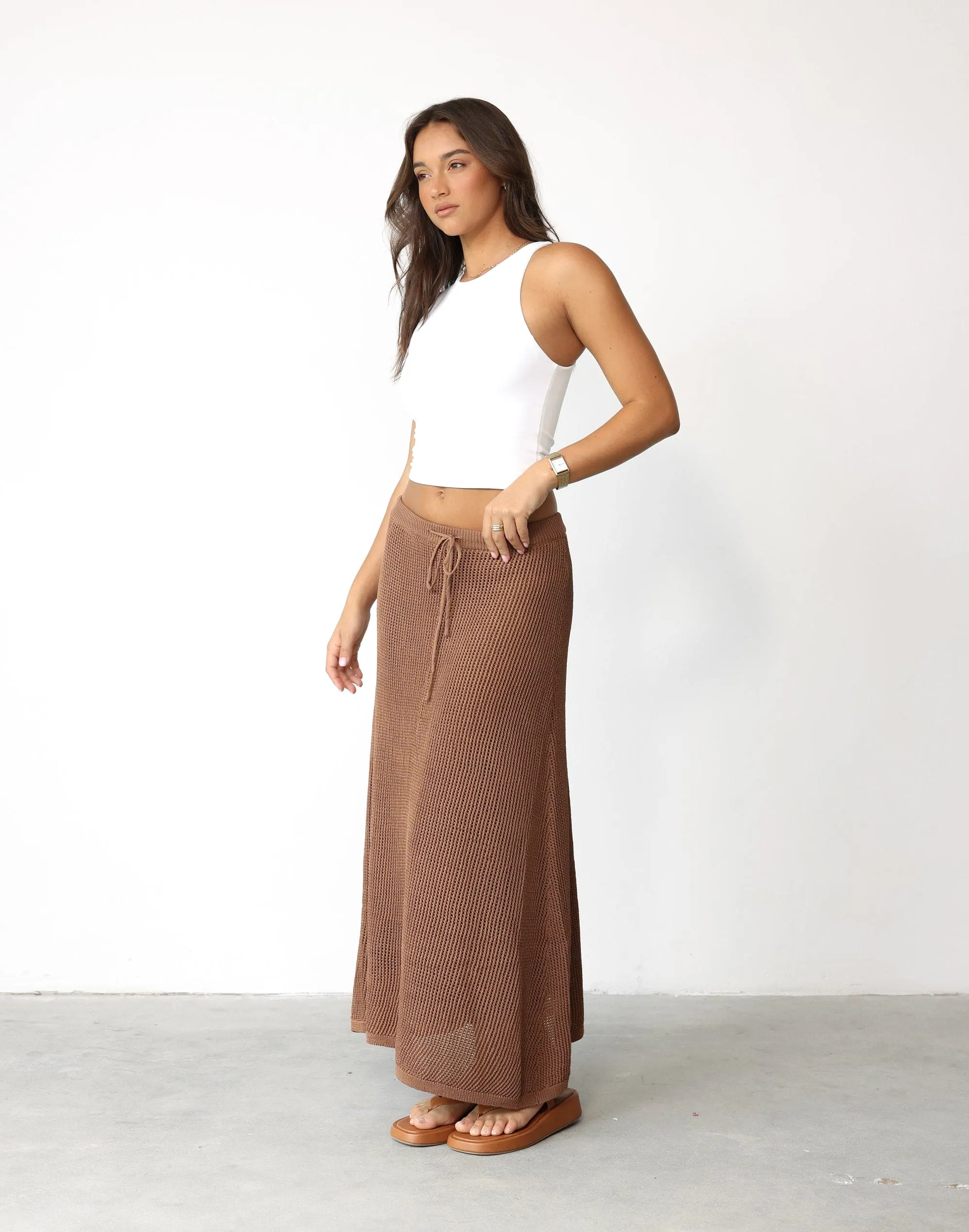 Niana Maxi Skirt (Mocha)