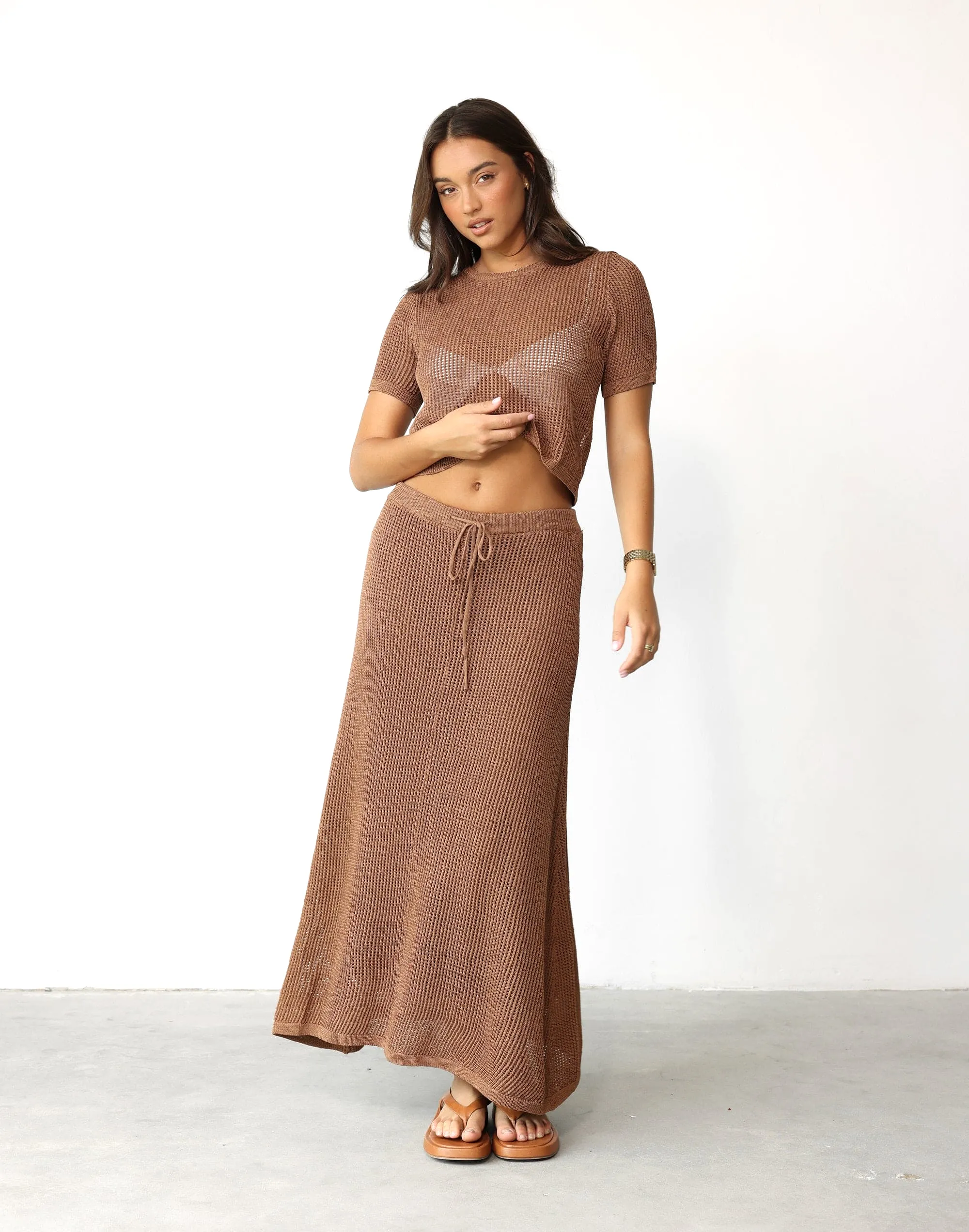 Niana Maxi Skirt (Mocha)