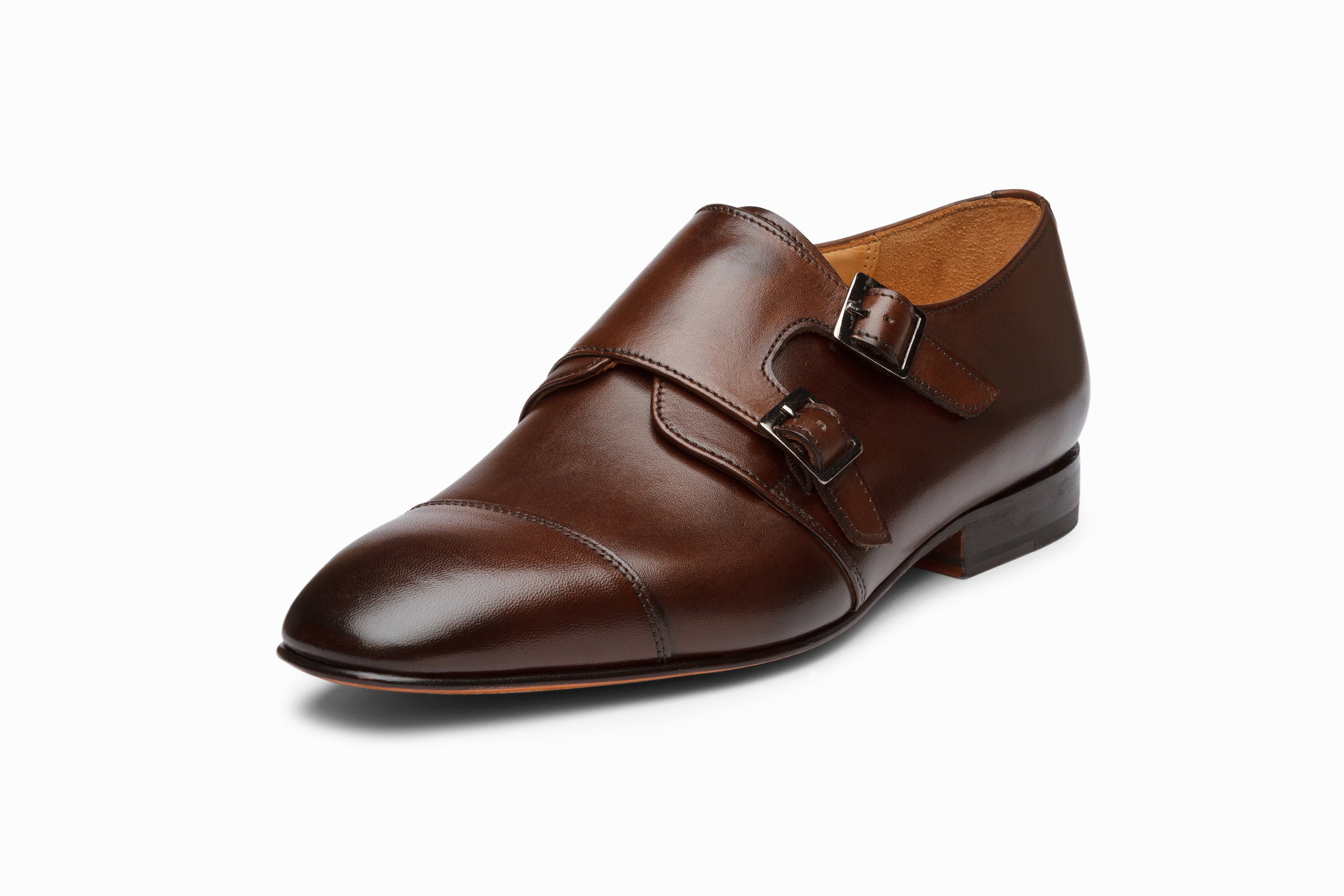 Off-Centered Double Monkstrap - Dark Brown