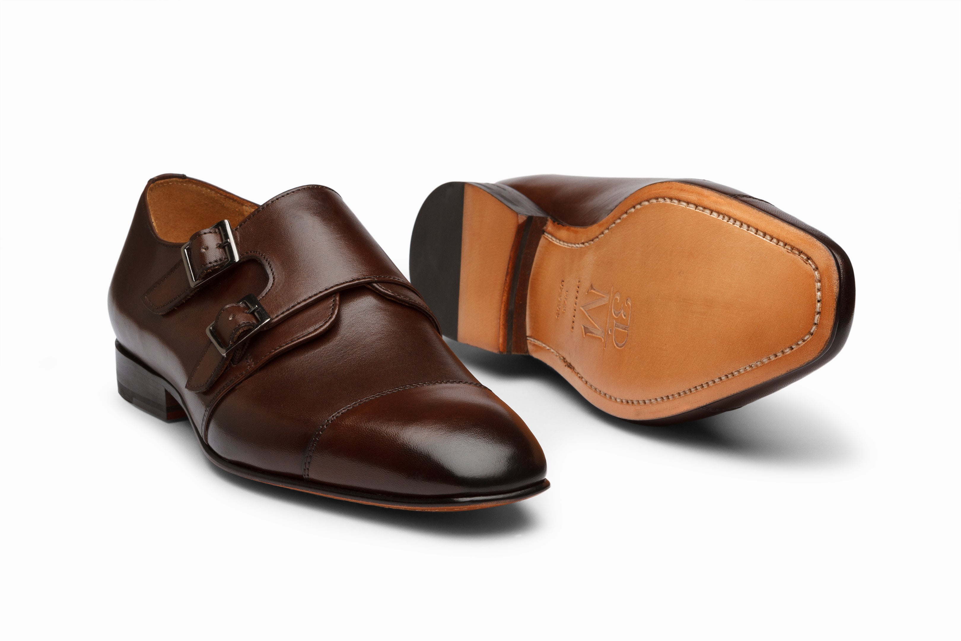 Off-Centered Double Monkstrap - Dark Brown