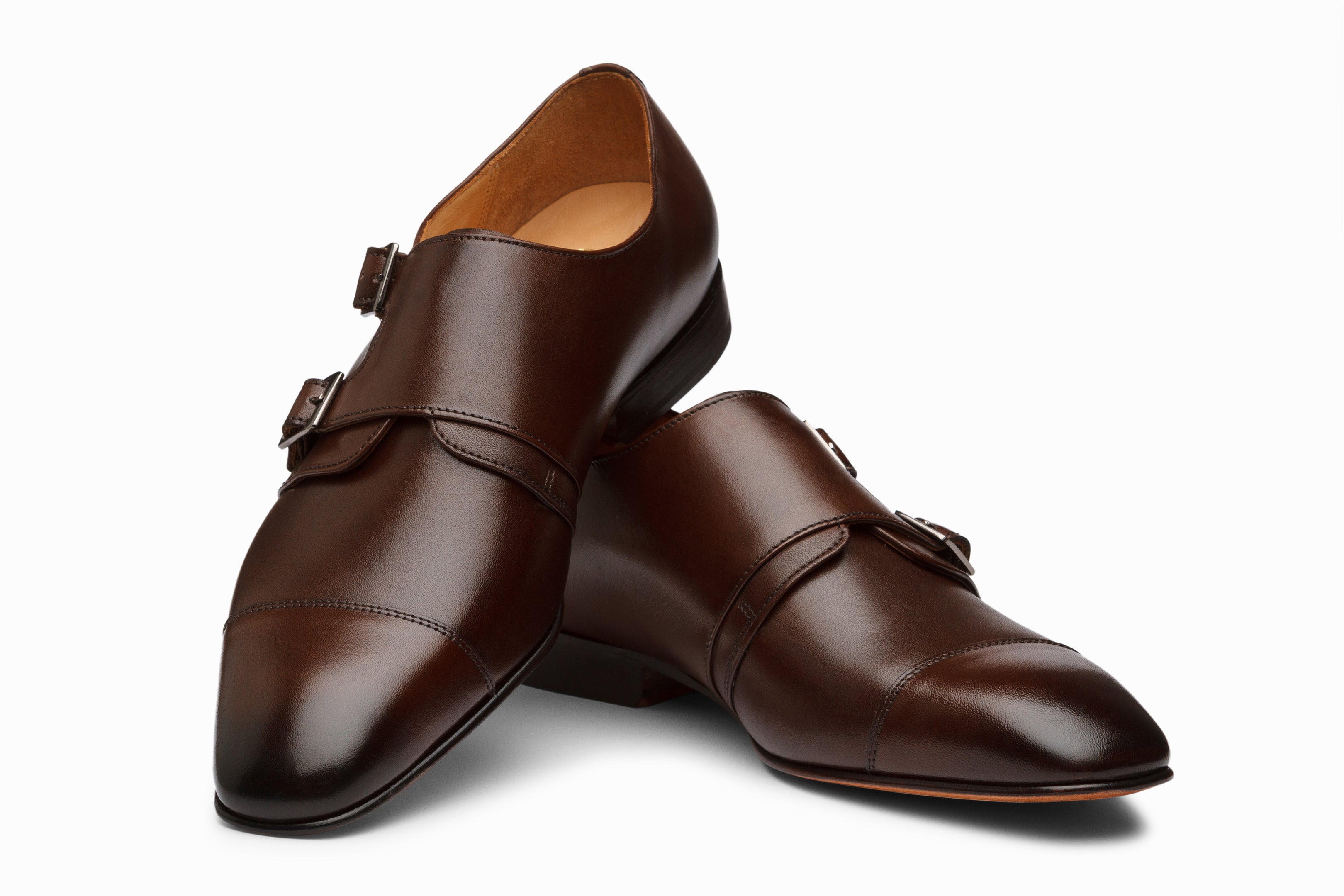 Off-Centered Double Monkstrap - Dark Brown