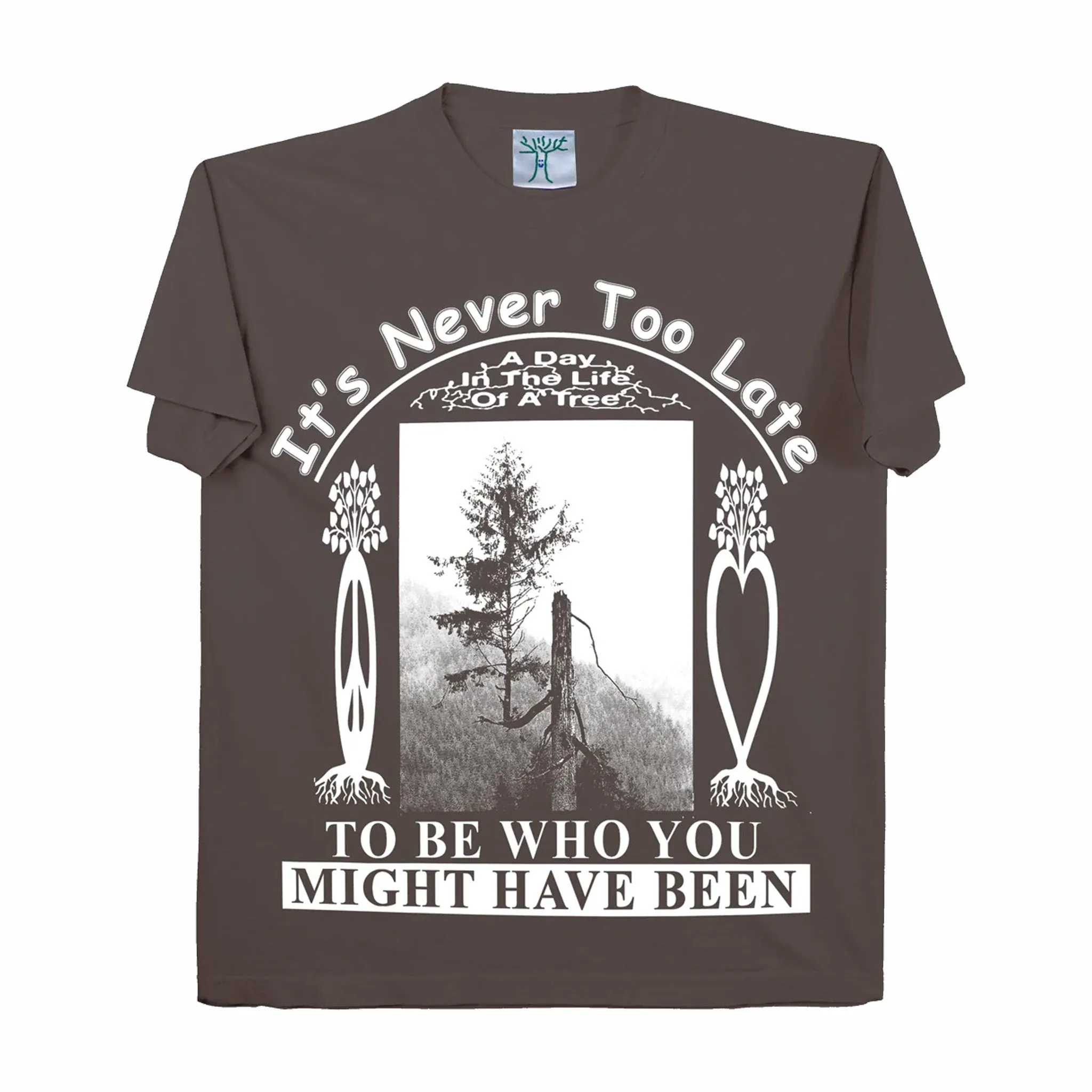 Online Ceramics It’s Never Too Late SS Tee (Brown)