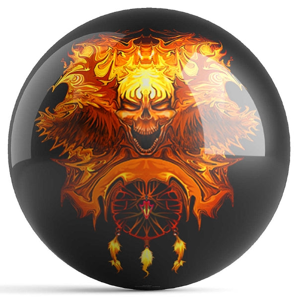 Ontheballbowling Wendigo Bowling Ball by Pyropainter Michael Stewart