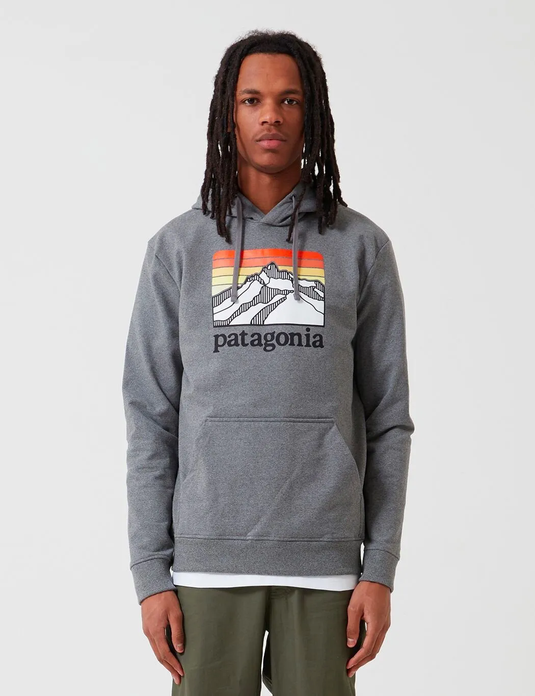 Patagonia Line Logo Ridge Uprisal Hoody - Gravel Heather