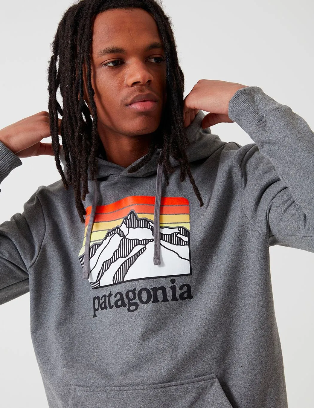 Patagonia Line Logo Ridge Uprisal Hoody - Gravel Heather