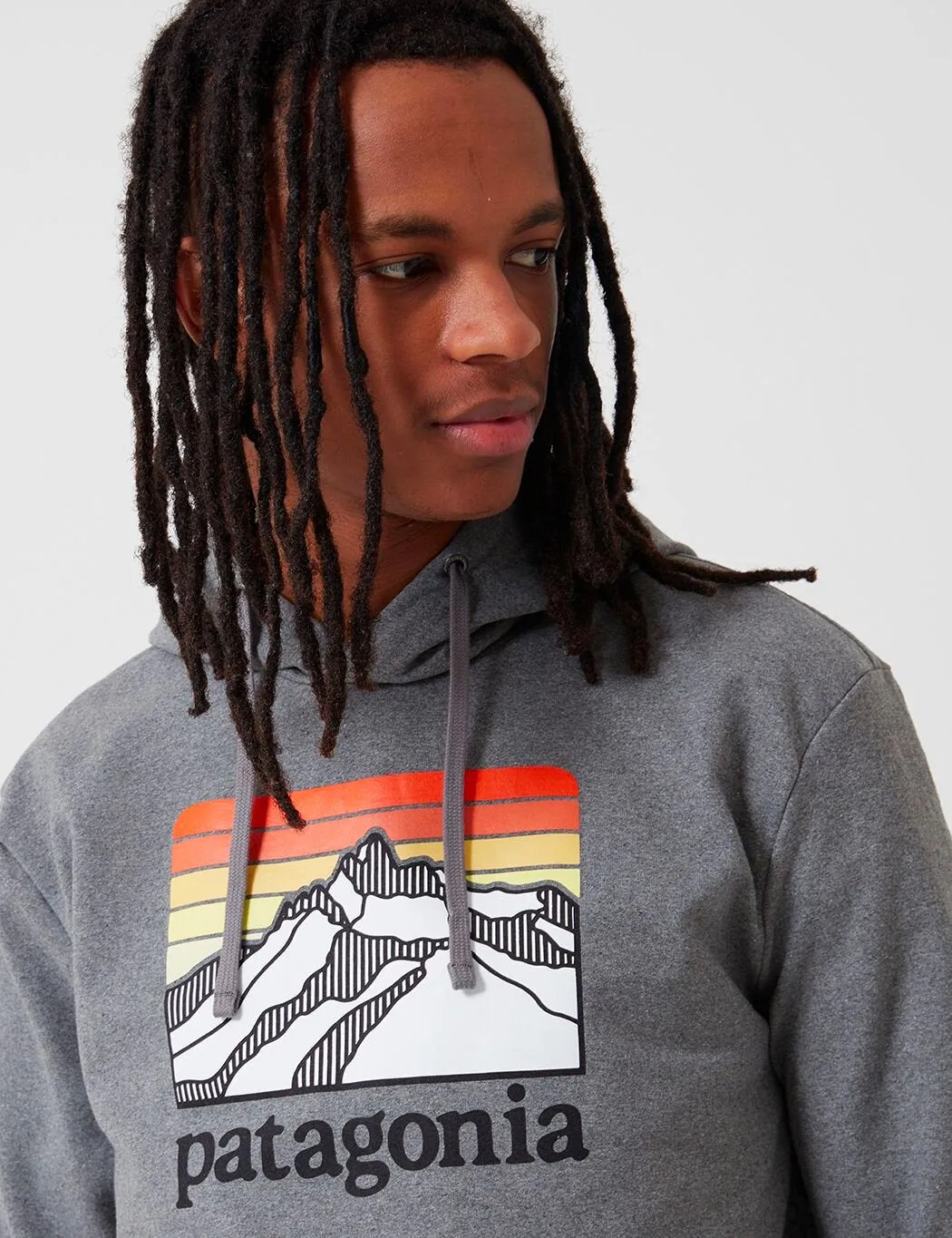 Patagonia Line Logo Ridge Uprisal Hoody - Gravel Heather