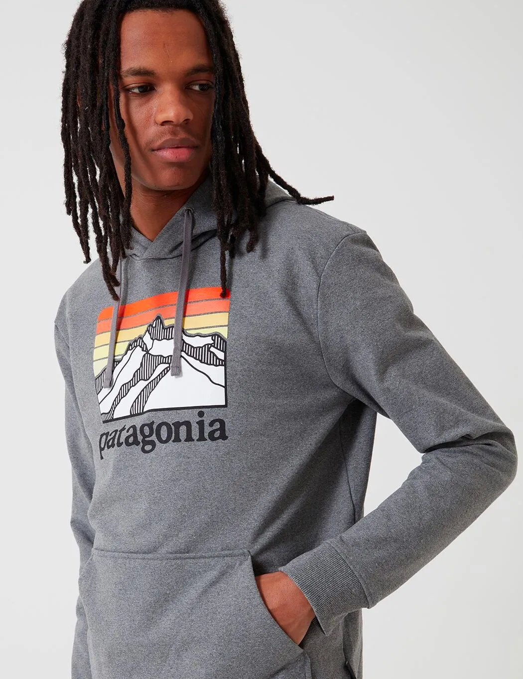 Patagonia Line Logo Ridge Uprisal Hoody - Gravel Heather