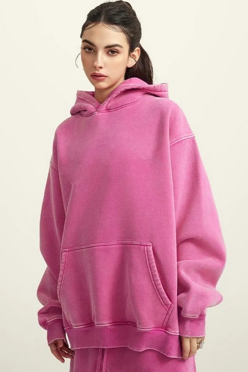 Pigment Dyed Fleece Hoodie