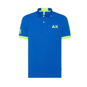 POLO LOGO FLUO Uomo Royal