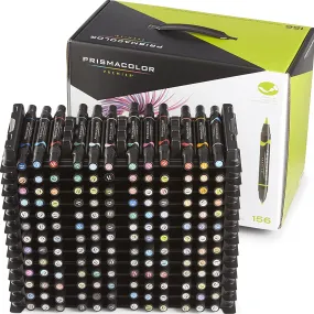 Prismacolor Premier Double Sided Art Markers Brush Fine Tip Dual End 156 Pack