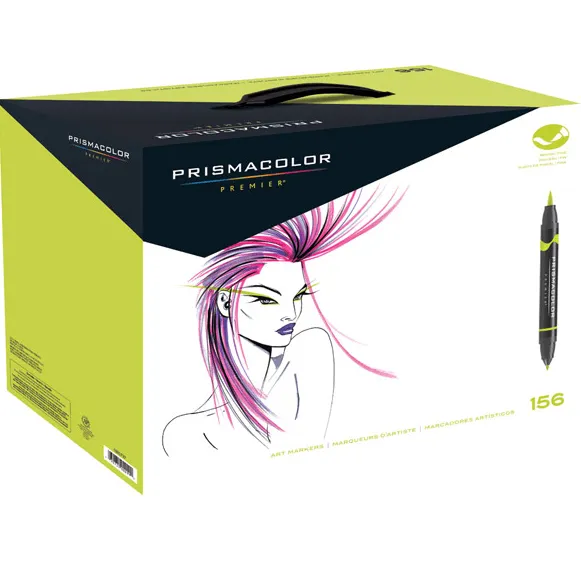 Prismacolor Premier Double Sided Art Markers Brush Fine Tip Dual End 156 Pack