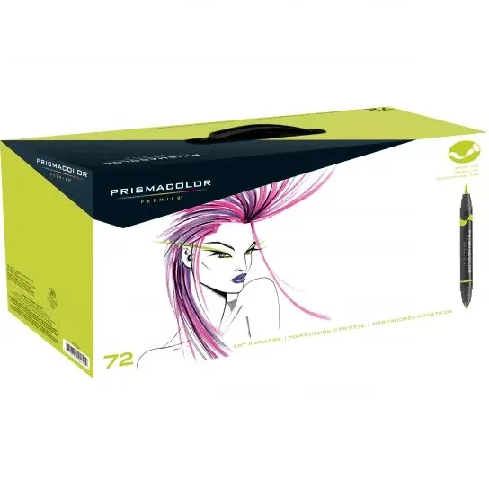 Prismacolor Premier Double Sided Art Markers Brush Fine Tip Dual End 72 Pack