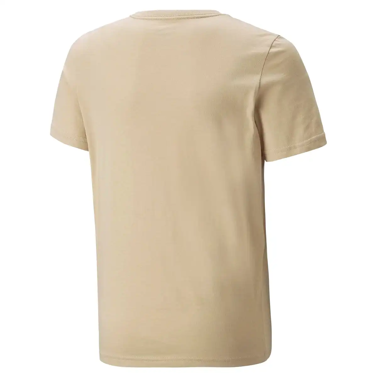 PUMA JUNIOR ESSENTIALS+ TWO-TONE LOGO BEIGE TEE