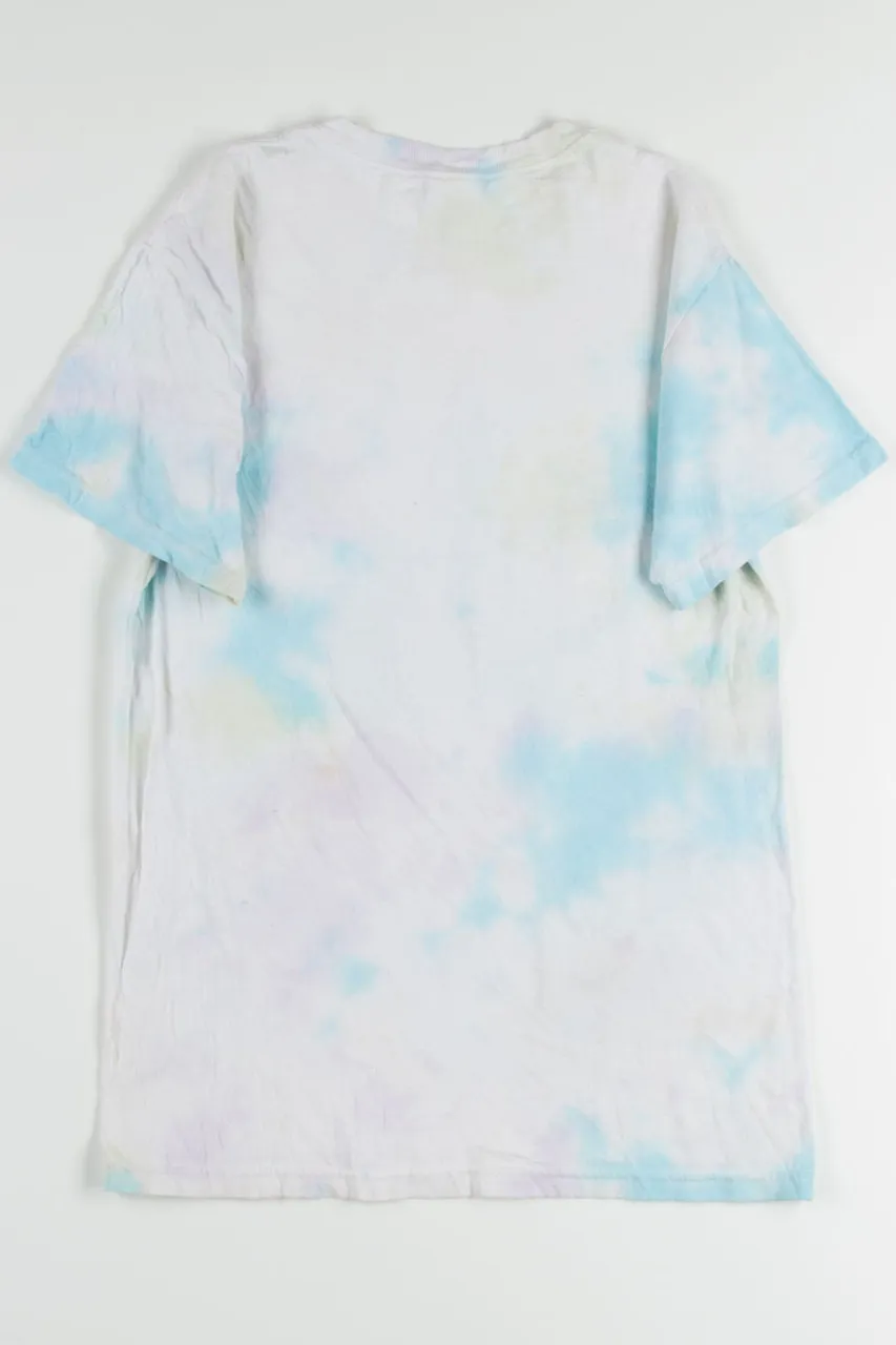 Purple & Blue Pastel Weed Tie Dye Tee