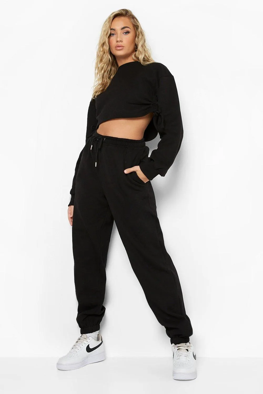 Ruched Side Sweater Tracksuit