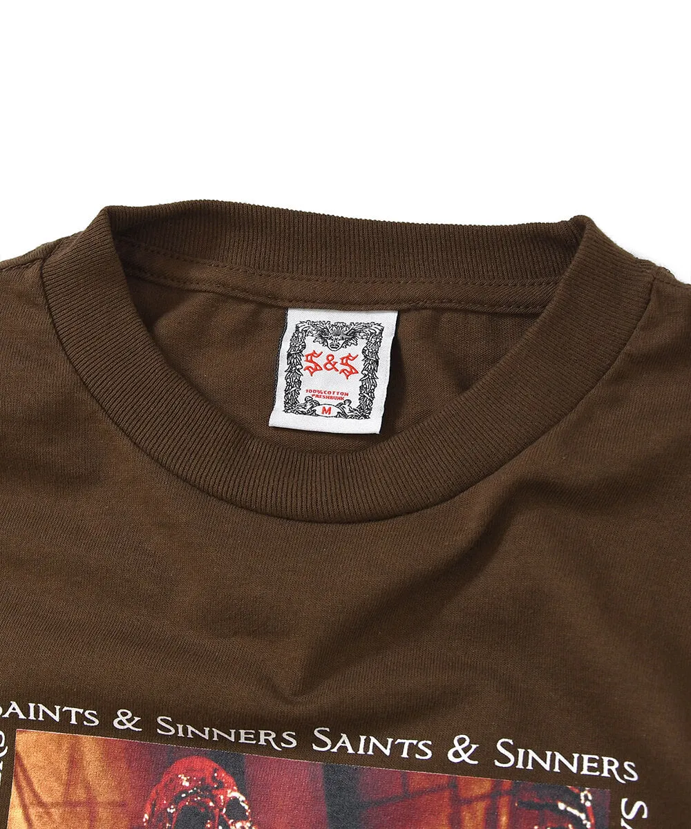 Saints & Sinners Skeleton L/S Tee Brown