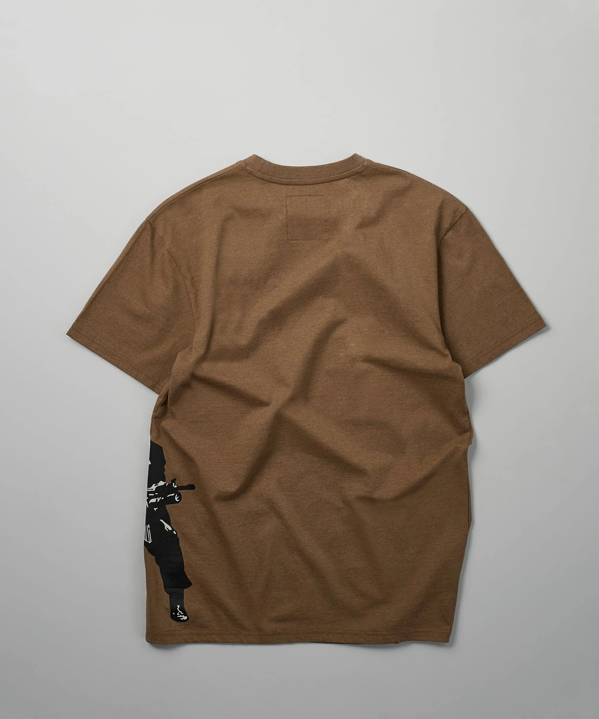 Scarface Side Print Short Sleeve Tee - Brown