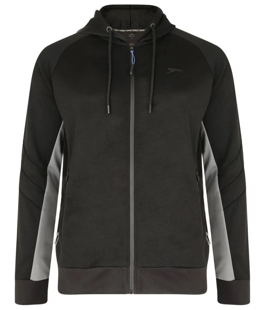 Slazenger Tycen Hoody With Contrast Panels - Black