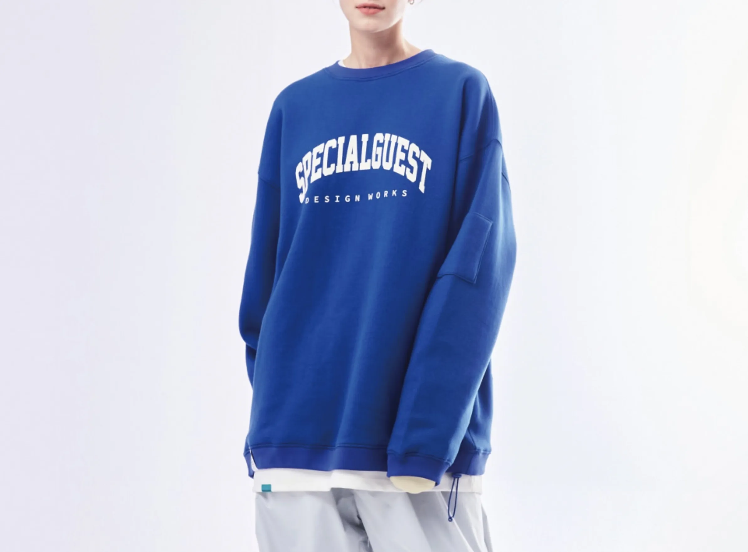 SPECIALGUEST  |Unisex Street Style Long Sleeves Cotton Logo Skater Style